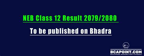 NEB Class 12 Result 2080 Published .